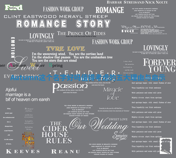 Autumn这个名字好吗 值得考虑的五大理由与启示