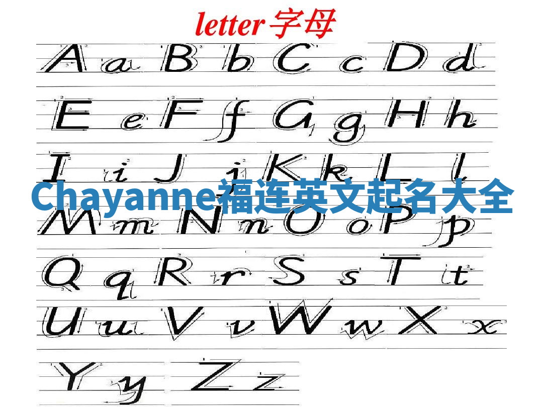 Chayanne福连英文起名大全