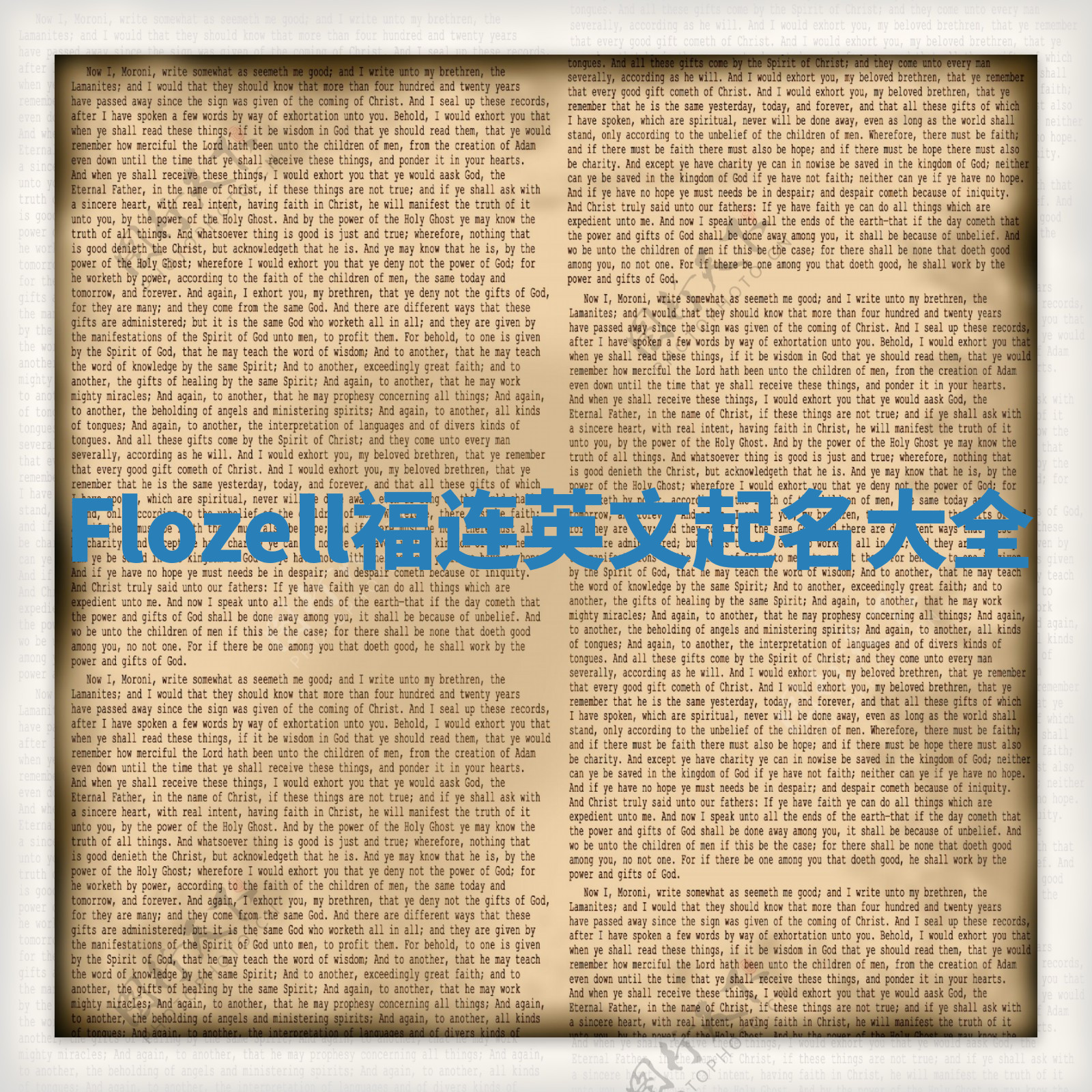 Flozell福连英文起名大全