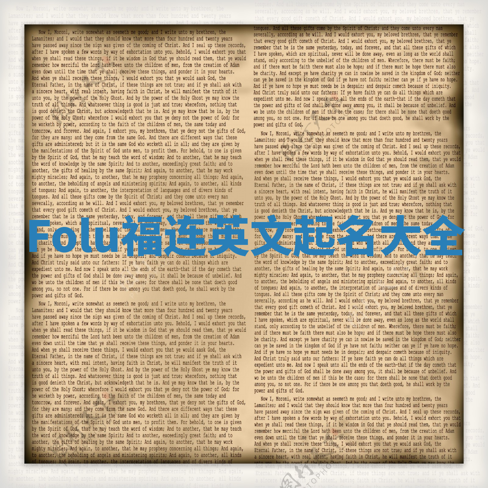 Folu福连英文起名大全