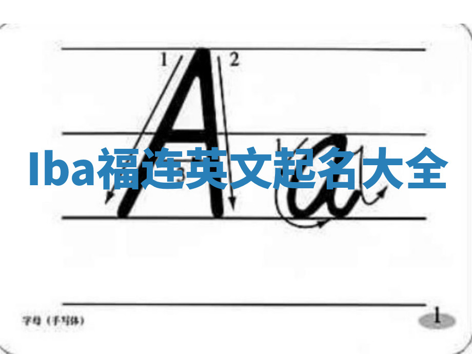 Iba福连英文起名大全