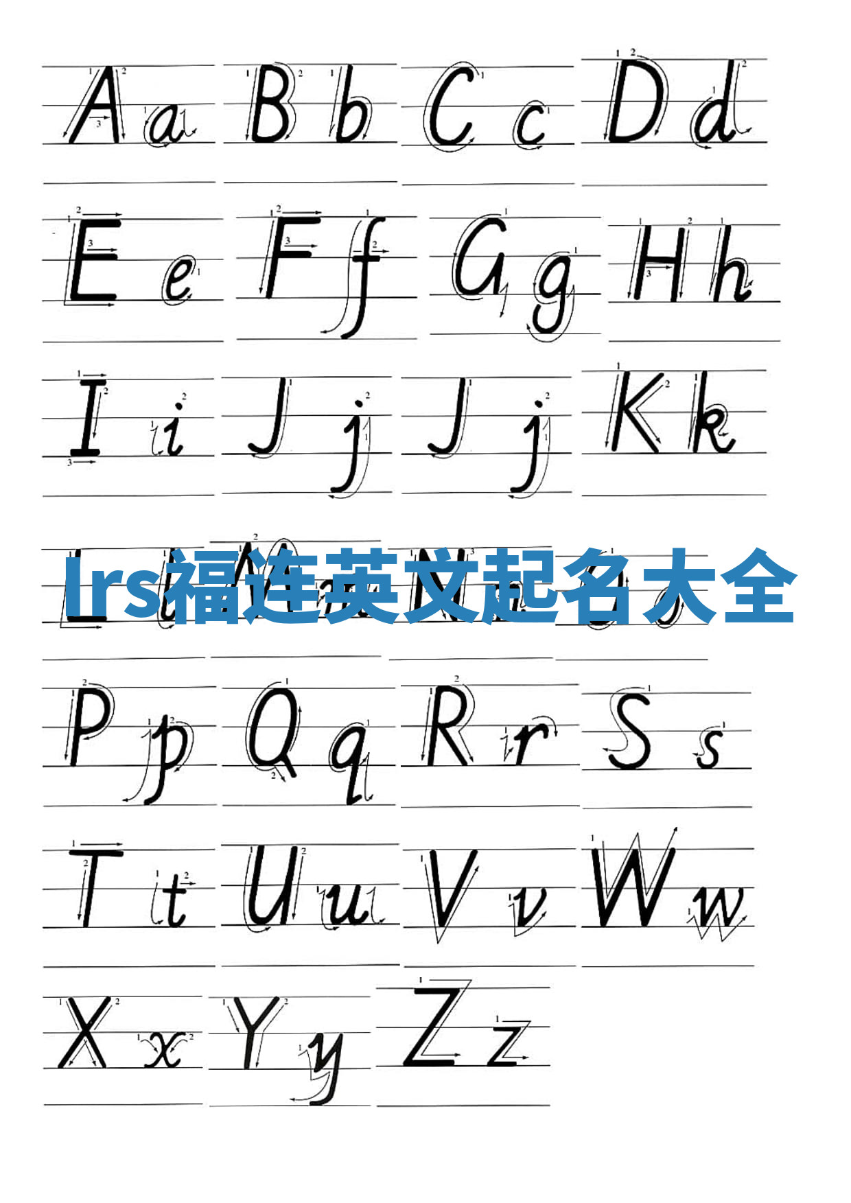 Irs福连英文起名大全