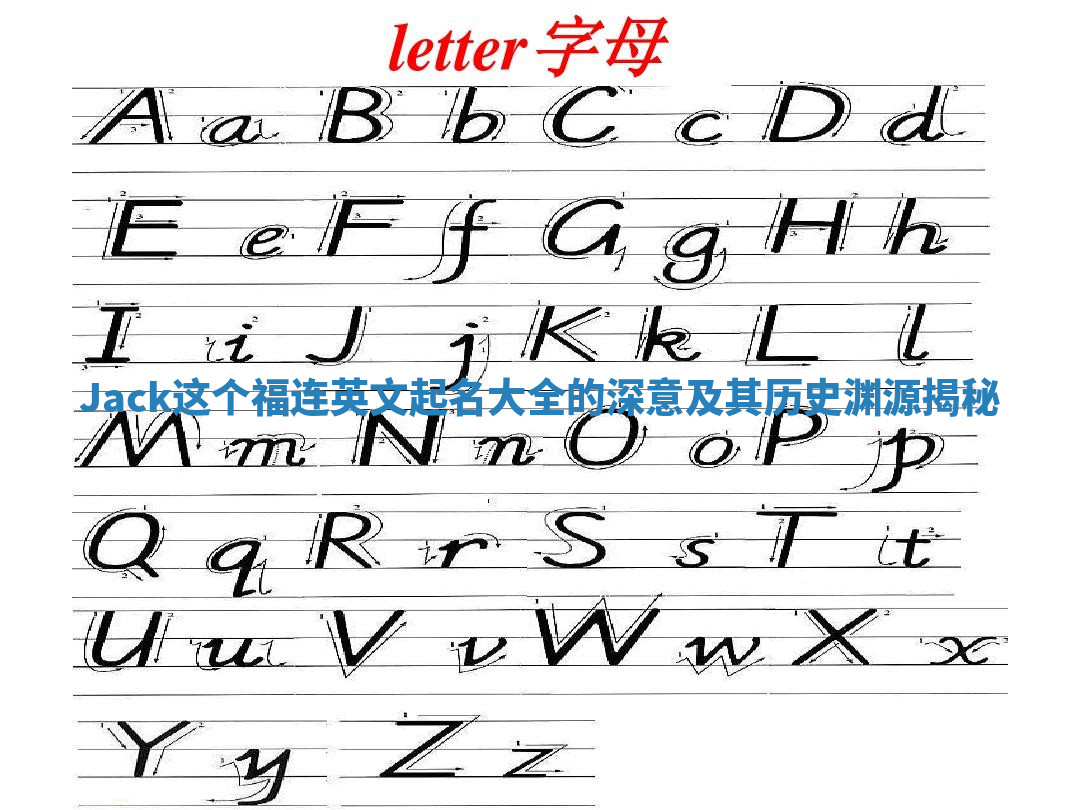 Jack这个福连英文起名大全的深意及其历史渊源揭秘