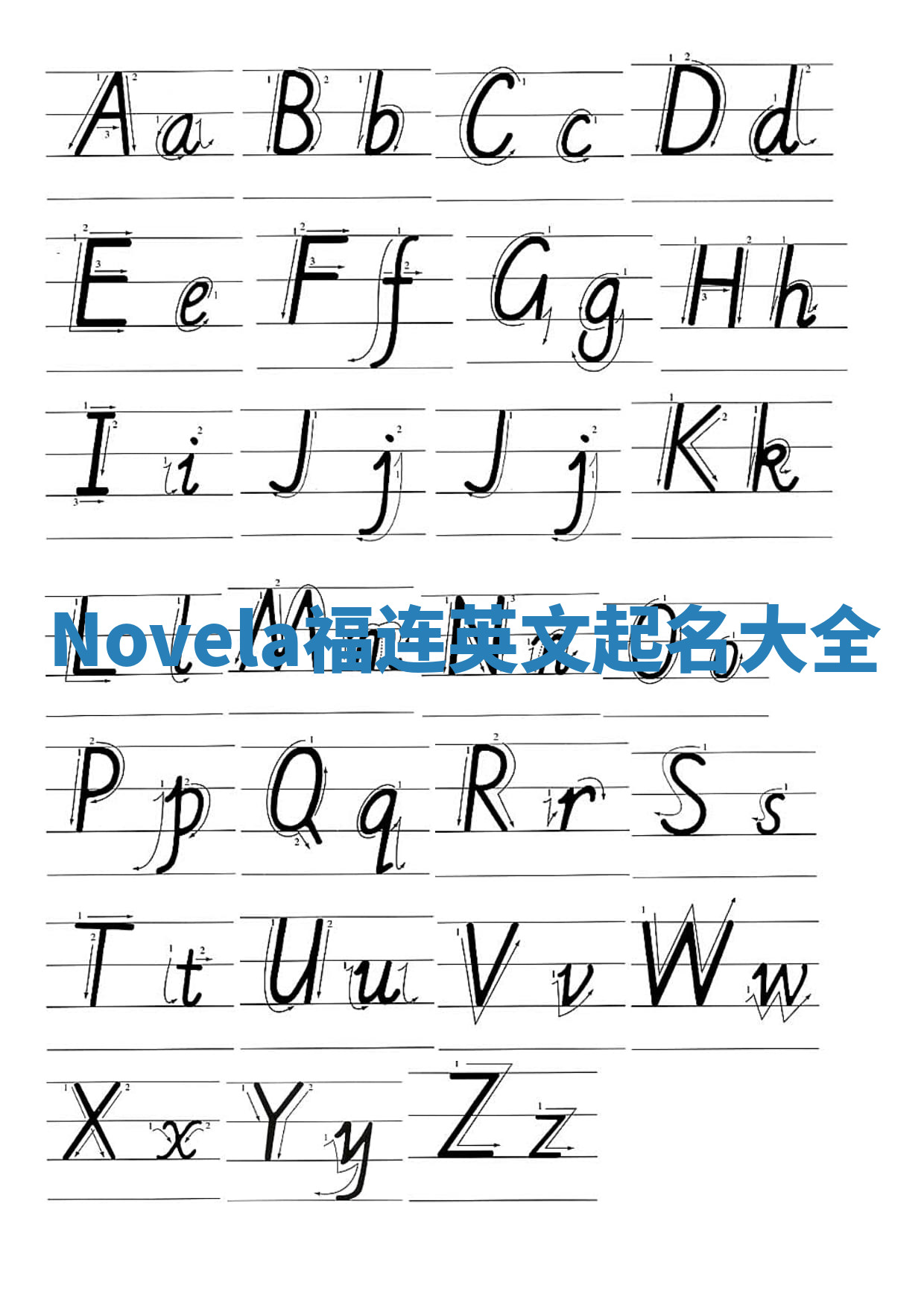 Novela福连英文起名大全