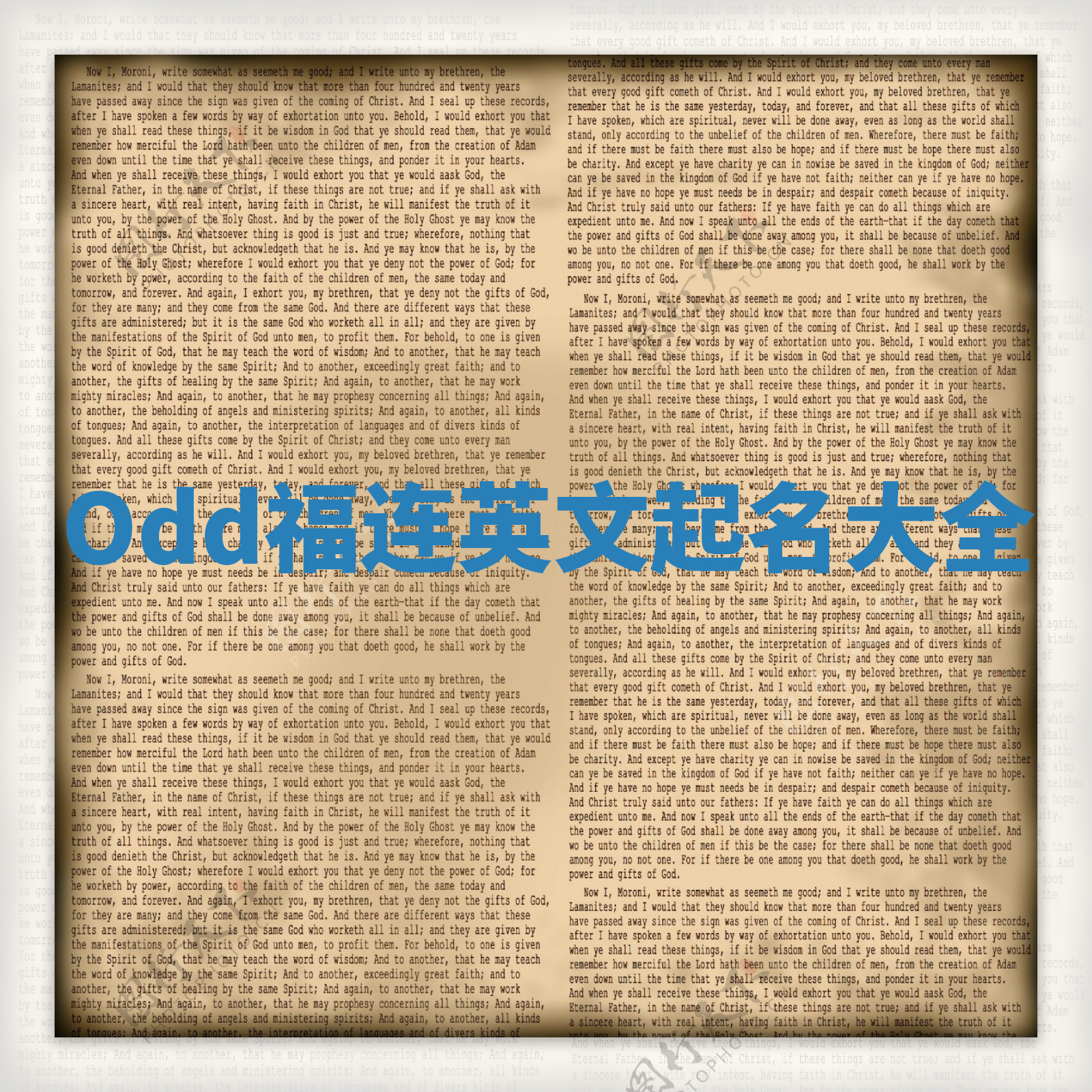 Odd福连英文起名大全