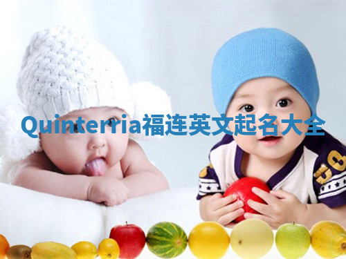 Quinterria福连英文起名大全