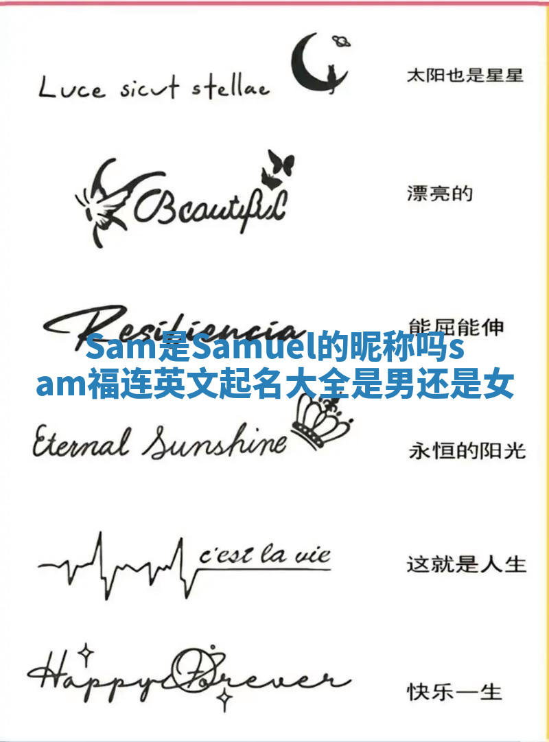 Sam是Samuel的昵称吗_sam福连英文起名大全是男还是女