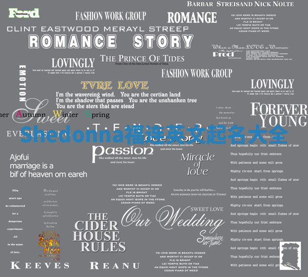 Shedonna福连英文起名大全