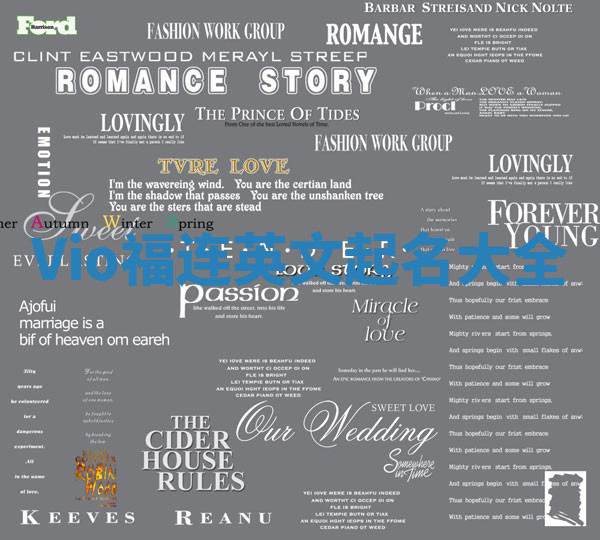 Vio福连英文起名大全