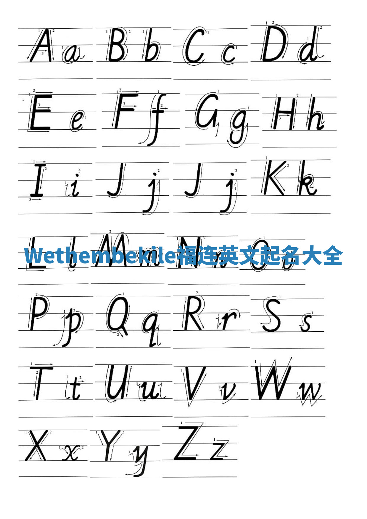 Wethembekile福连英文起名大全