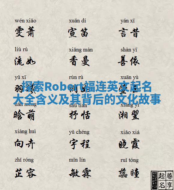 探索Robert福连英文起名大全含义及其背后的文化故事