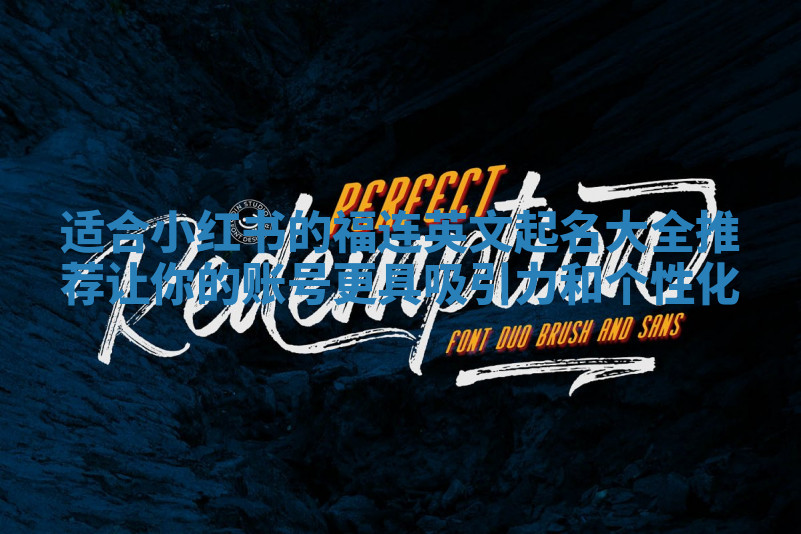 适合小红书的福连英文起名大全推荐 让你的账号更具吸引力和个性化